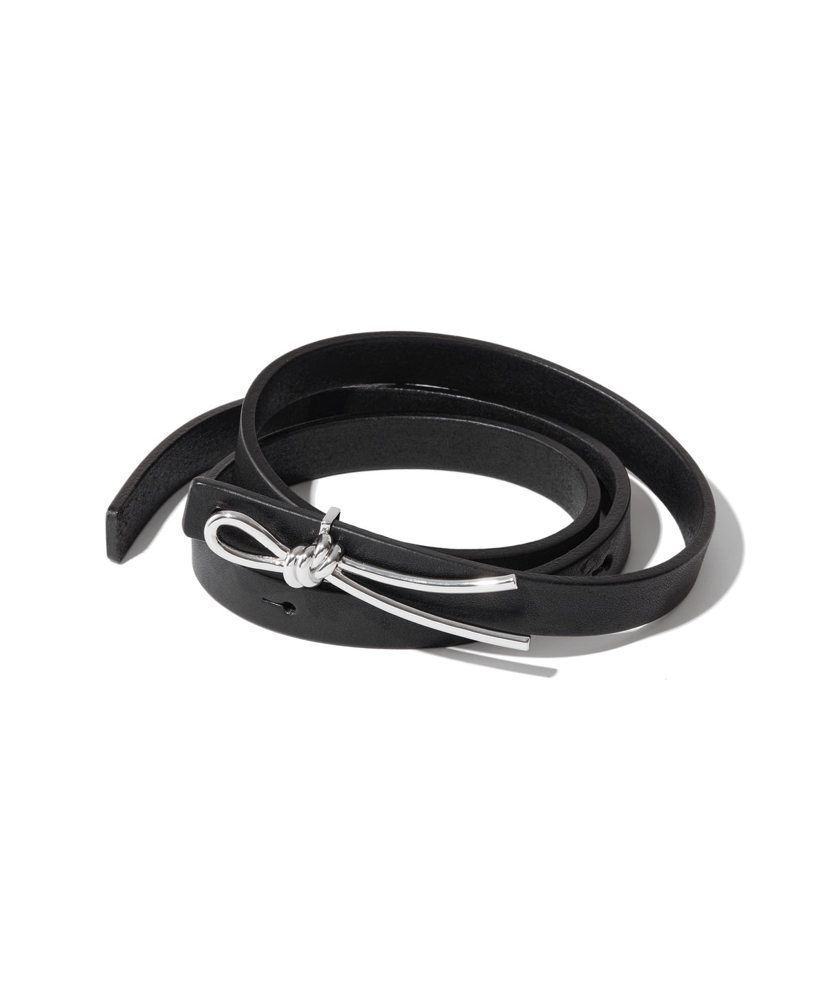 LEATHER BELT / KNOT BUCKLE BELT