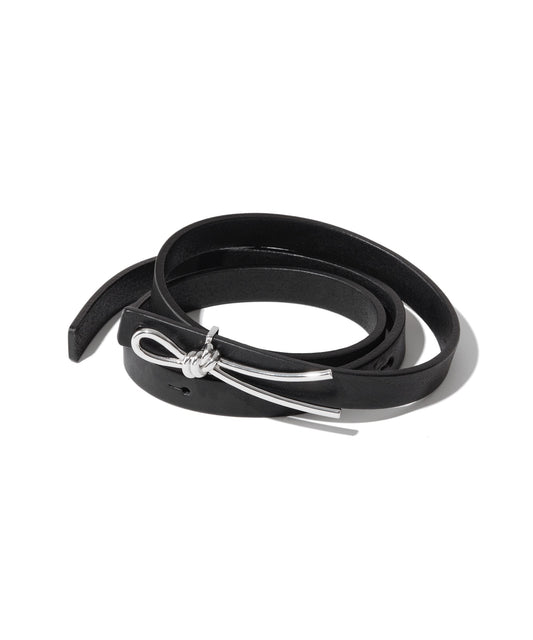 LEATHER BELT / KNOT BUCKLE BELT
