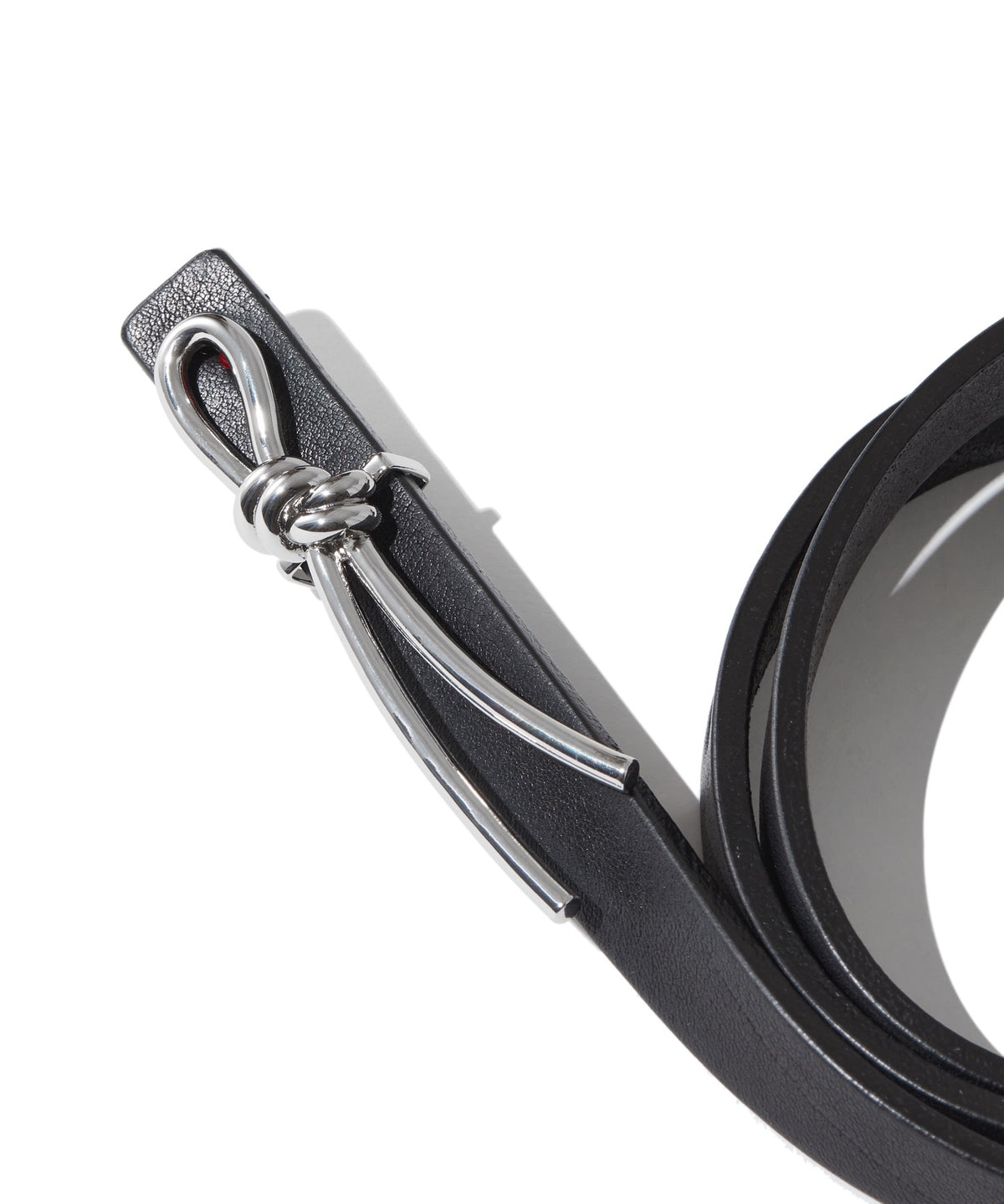 LEATHER BELT / KNOT BUCKLE BELT