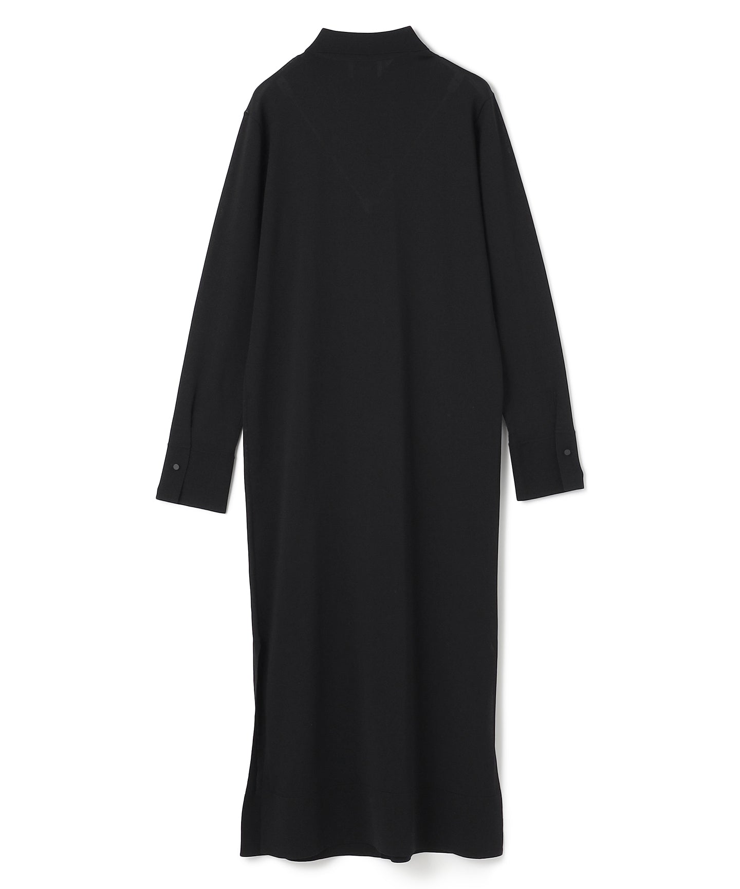 LUSTROUS SYNTHETIC KNIT / LONG SHIRT CARDIGAN