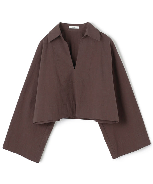TEXTURED COTTON / BLOUSE