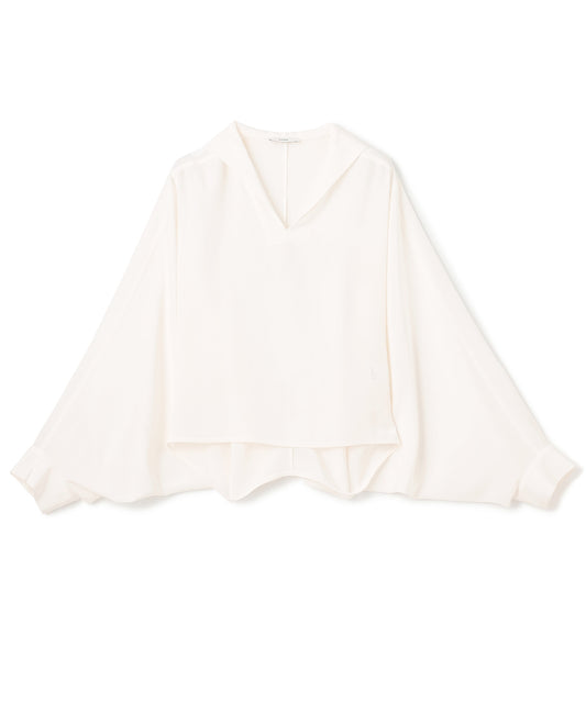 SILK DE CHINE / OVERSIZED  DOLMAN BLOUSE