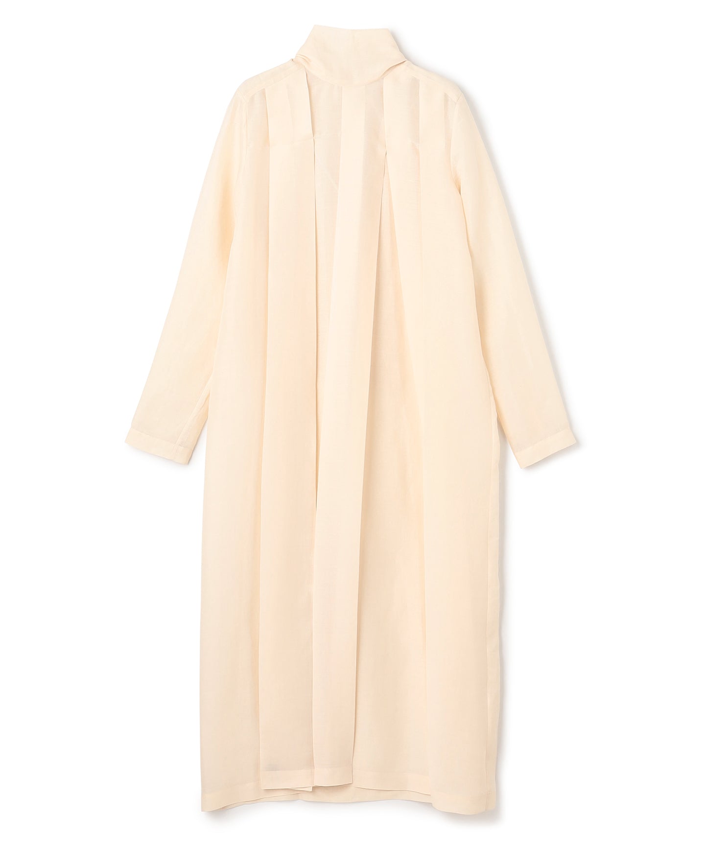 RAMIE SILK LAWN / PLEATED LONG DRESS