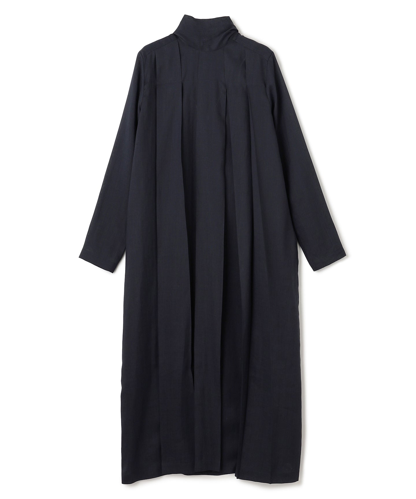 RAMIE SILK LAWN / PLEATED LONG DRESS