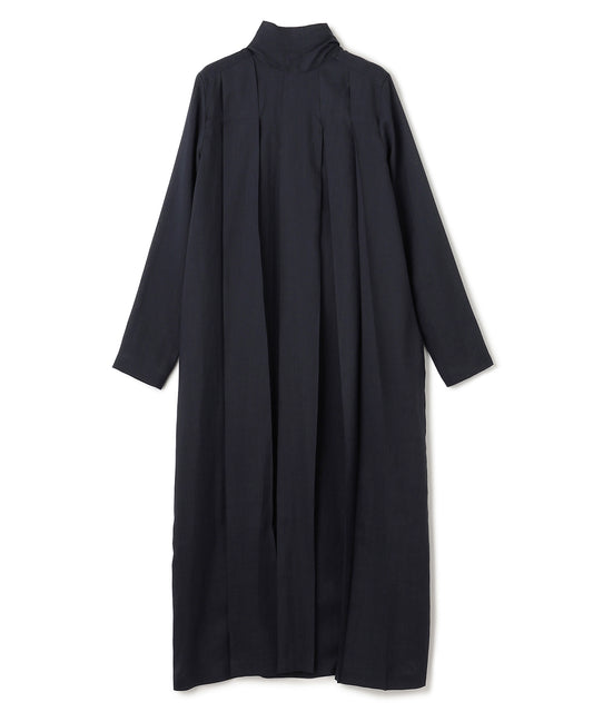 RAMIE SILK LAWN / PLEATED LONG DRESS
