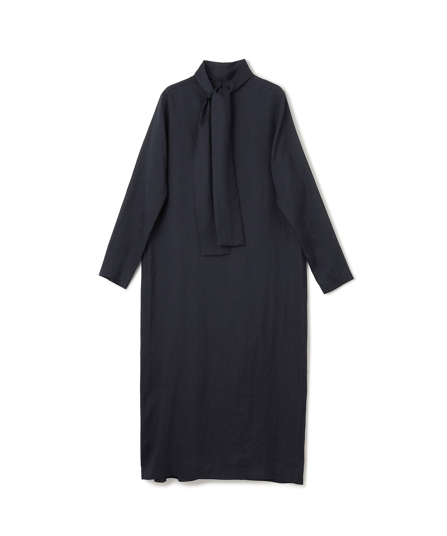 RAMIE SILK LAWN / PLEATED LONG DRESS