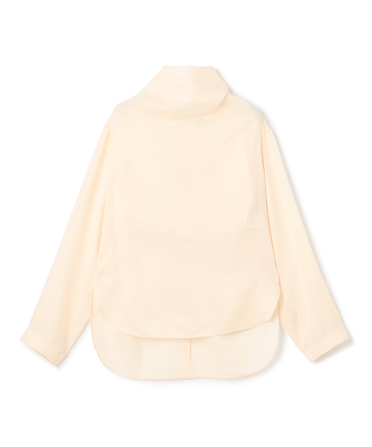 RAMIE SILK LAWN / DRAPEYNECK BLOUSE