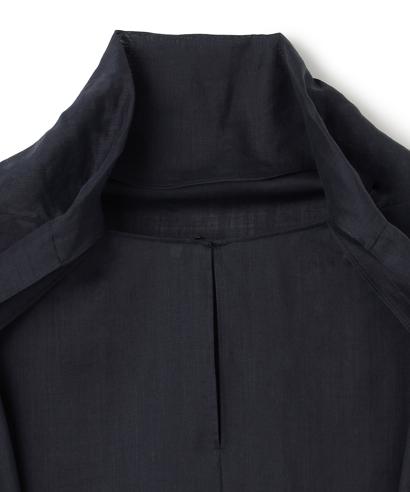 RAMIE SILK LAWN / DRAPEYNECK BLOUSE