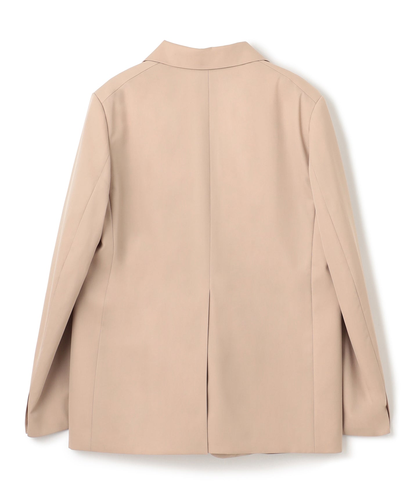 WOOL GABARDINE / PLEATED TAILORED JACKET