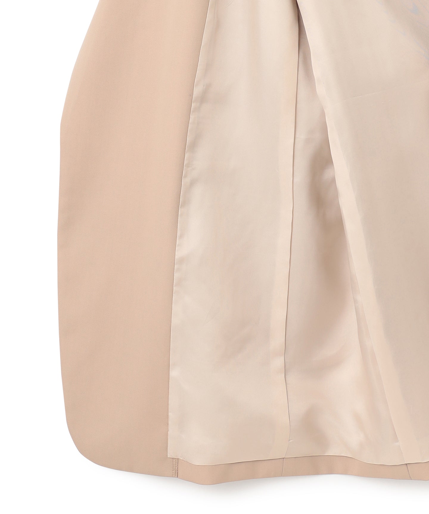 WOOL GABARDINE / PLEATED TAILORED JACKET