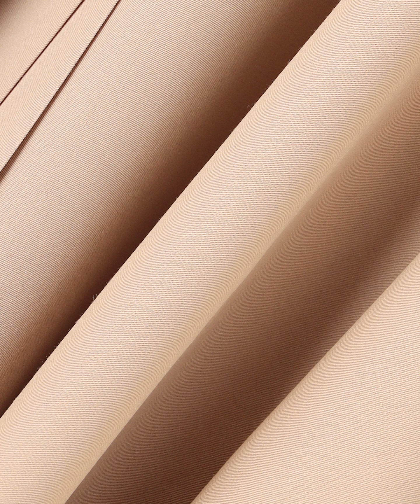 WOOL GABARDINE / PLEATED ASYMMETRY SKIRT