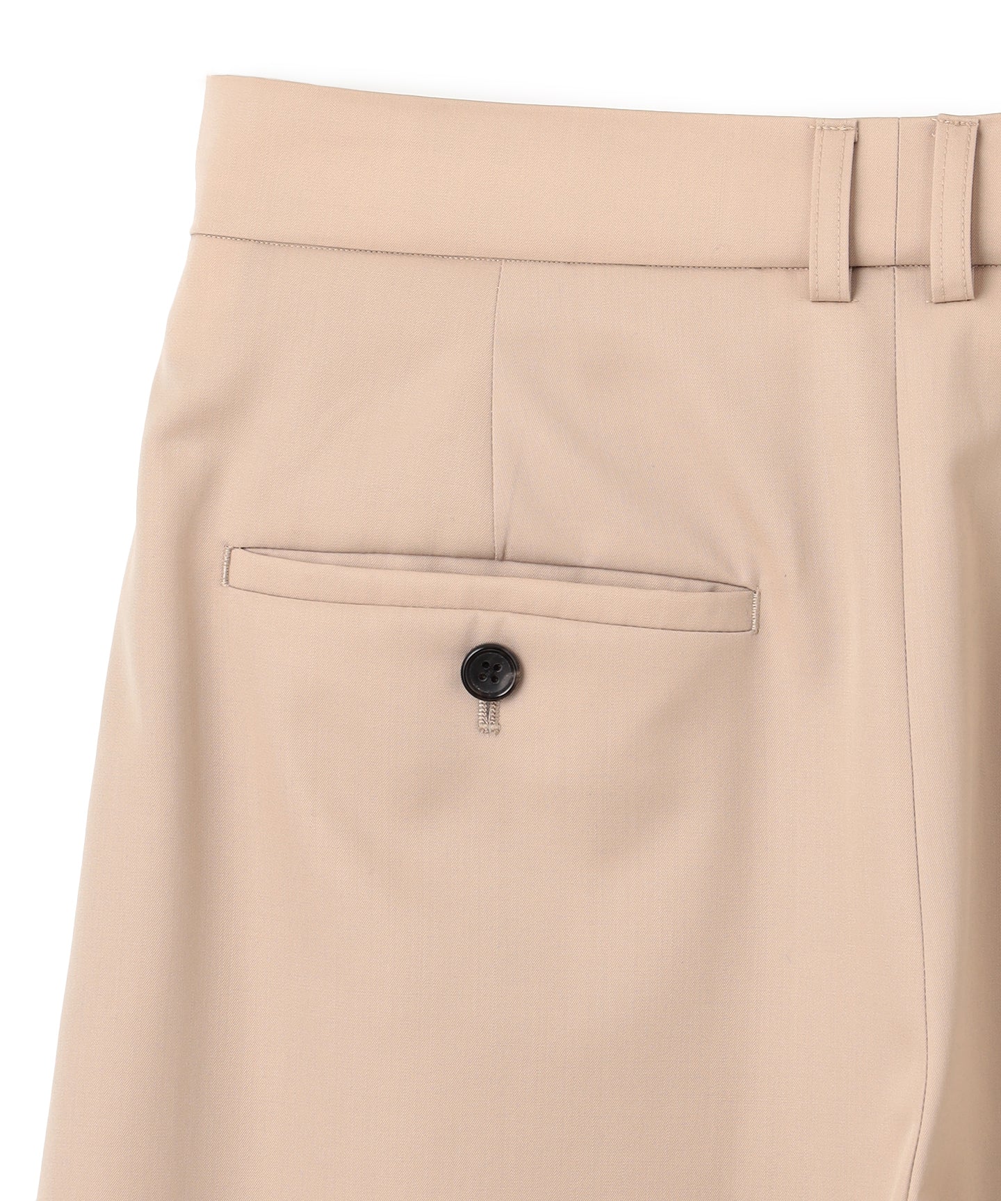 WOOL GABARDINE / DOUBLE PLEATED TSUTSUMU PANTS