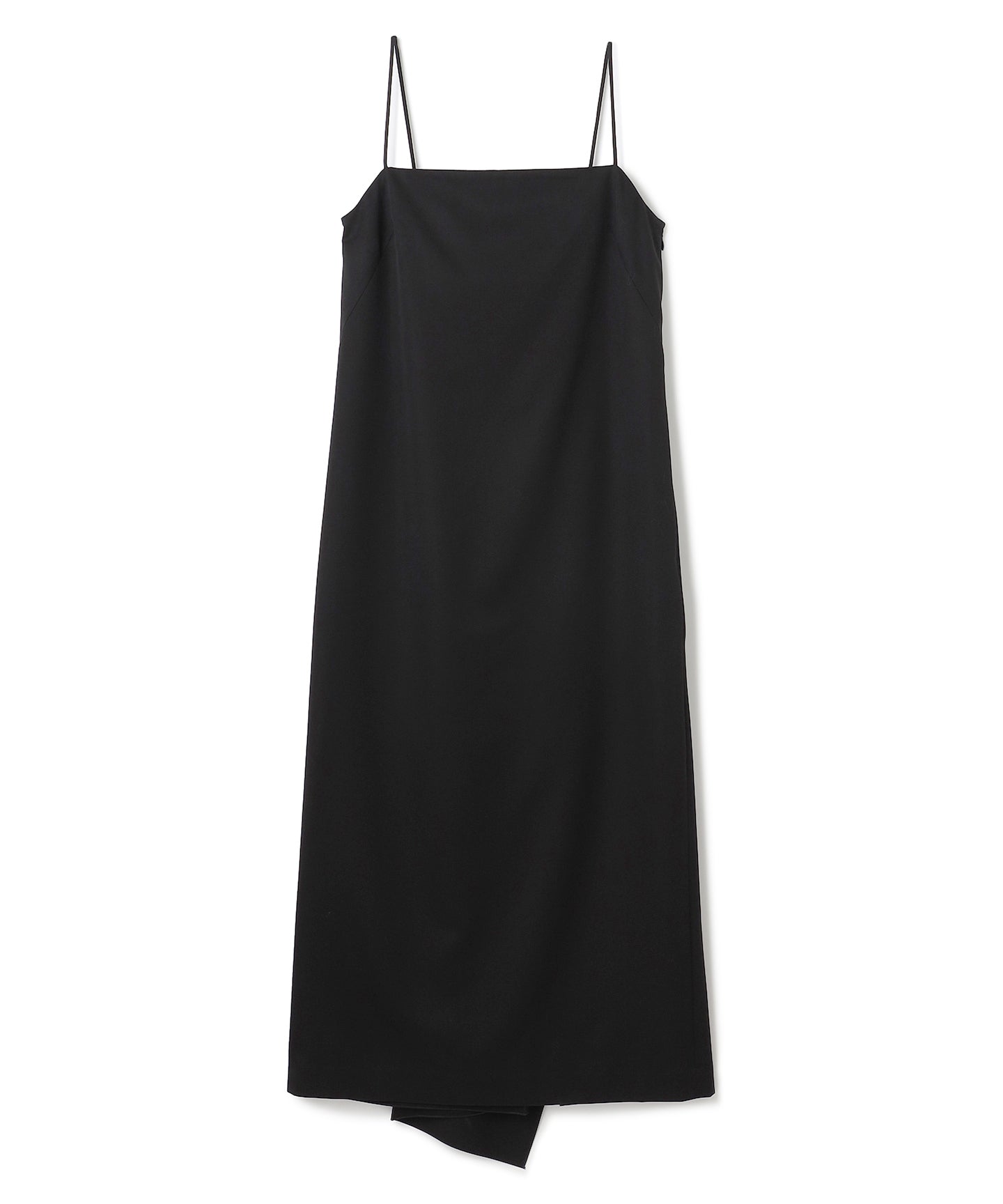 WOOL GABARDINE / PLEATED DRESS
