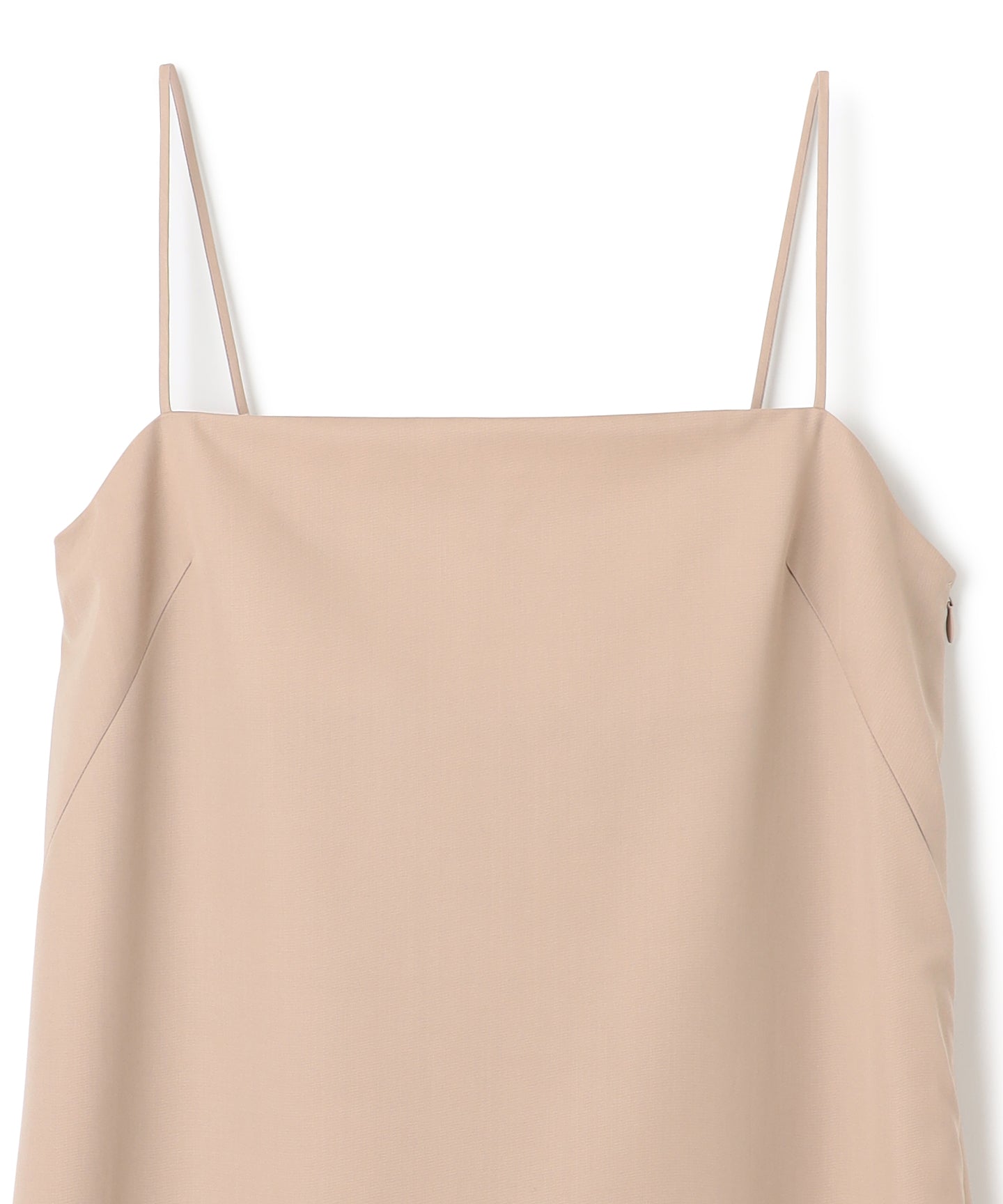 WOOL GABARDINE / PLEATED DRESS