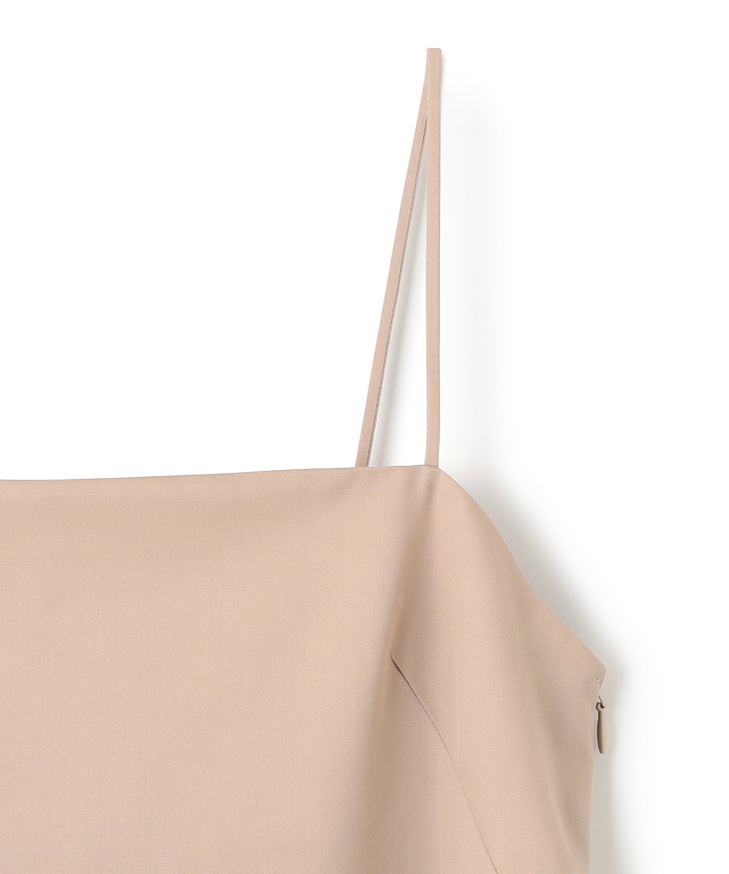 WOOL GABARDINE / PLEATED DRESS