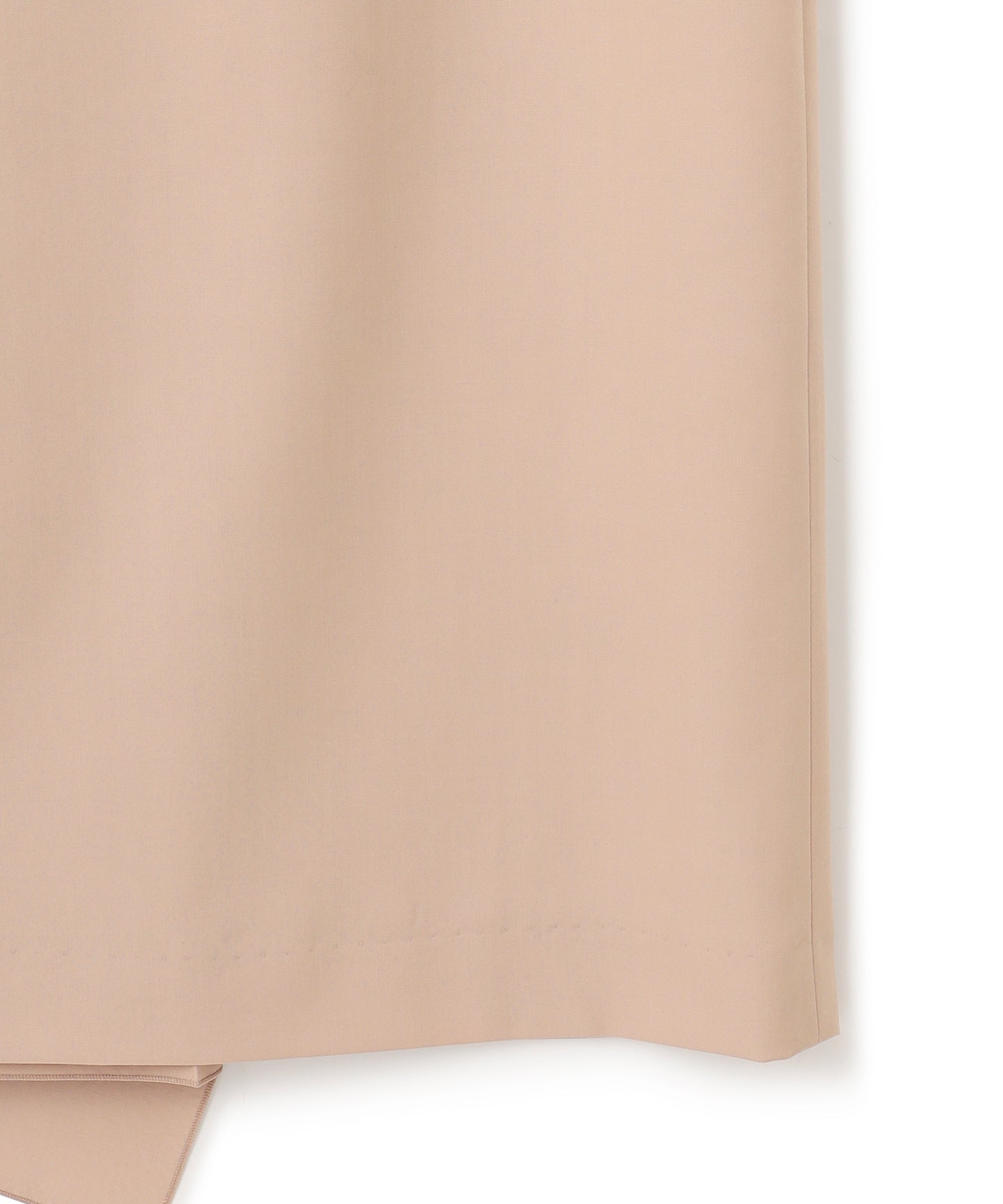 WOOL GABARDINE / PLEATED DRESS