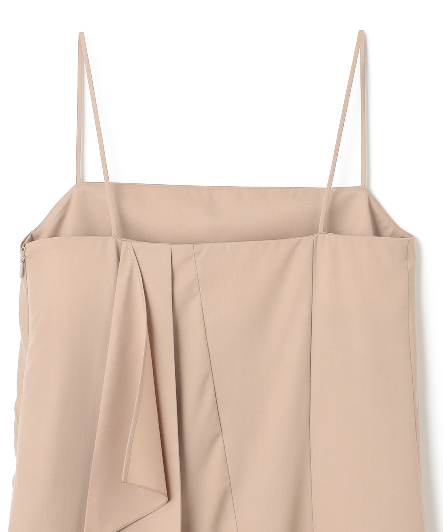 WOOL GABARDINE / PLEATED DRESS