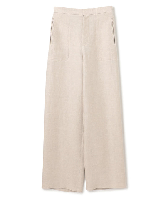 LINEN DOUBLE CLOTH / STRAIGHT TSUTSUMU  PANTS