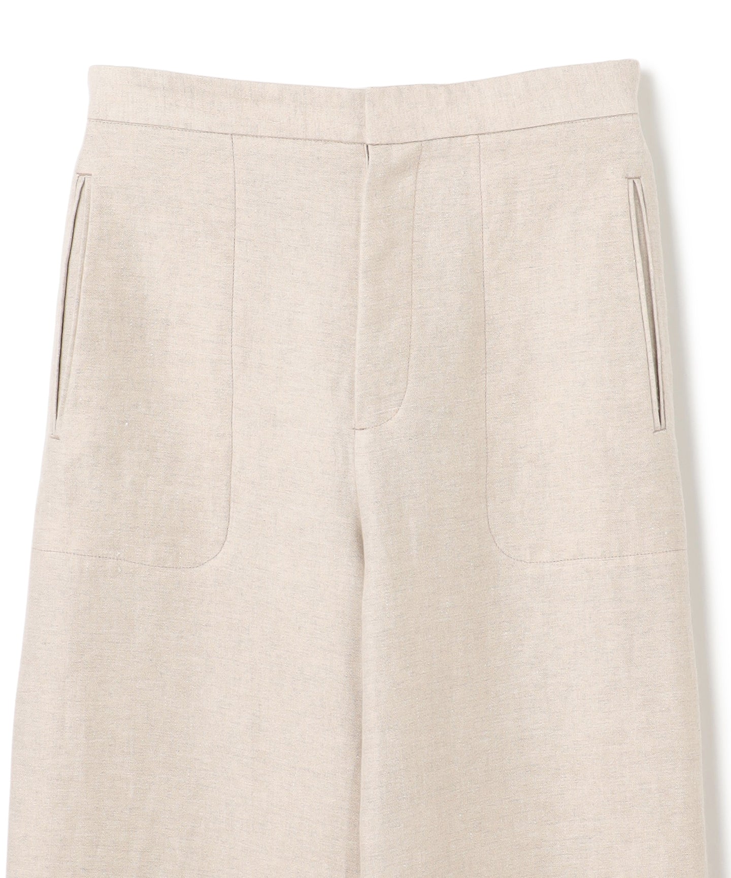 LINEN DOUBLE CLOTH / STRAIGHT TSUTSUMU  PANTS