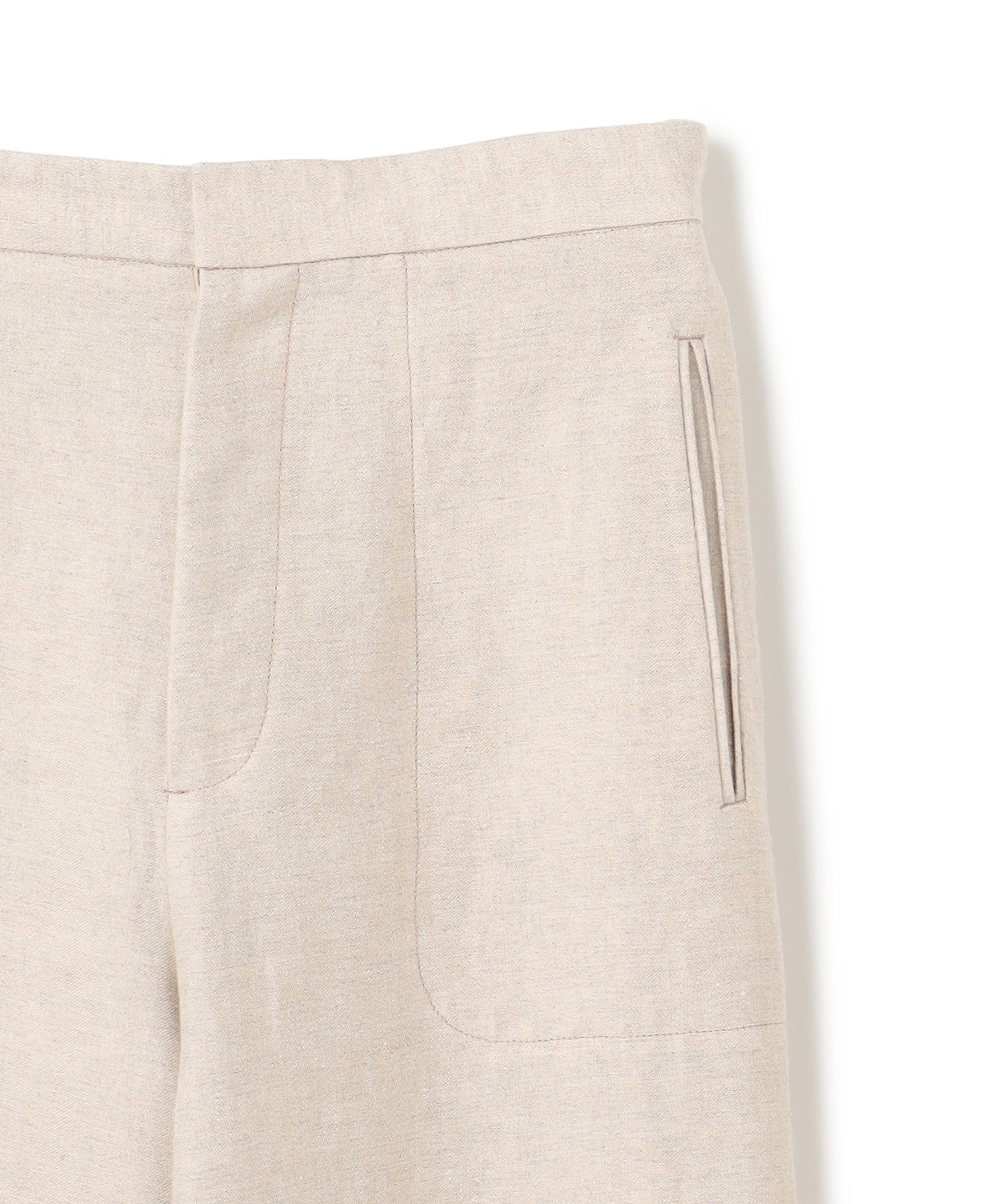 LINEN DOUBLE CLOTH / STRAIGHT TSUTSUMU  PANTS