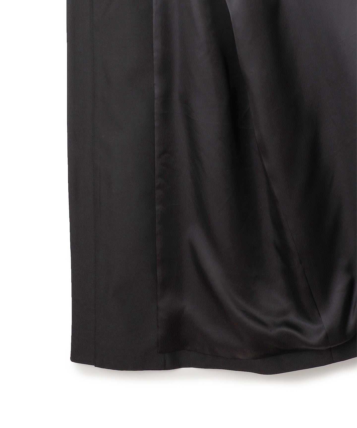 WOOL SILK / HOODY CURVY COAT