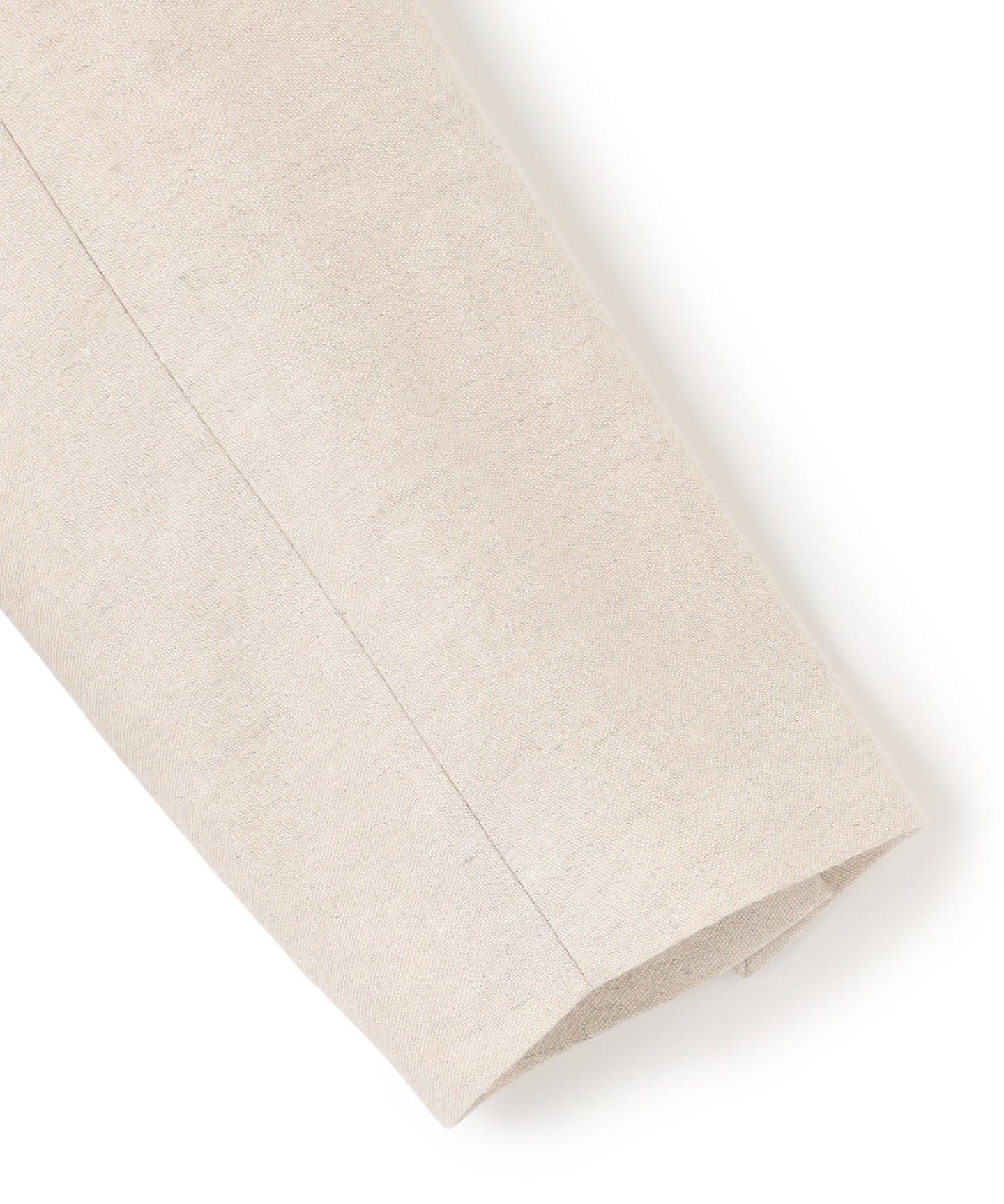 LINEN DOUBLE CLOTH / OVERSIZED NO COLLAR JACKET