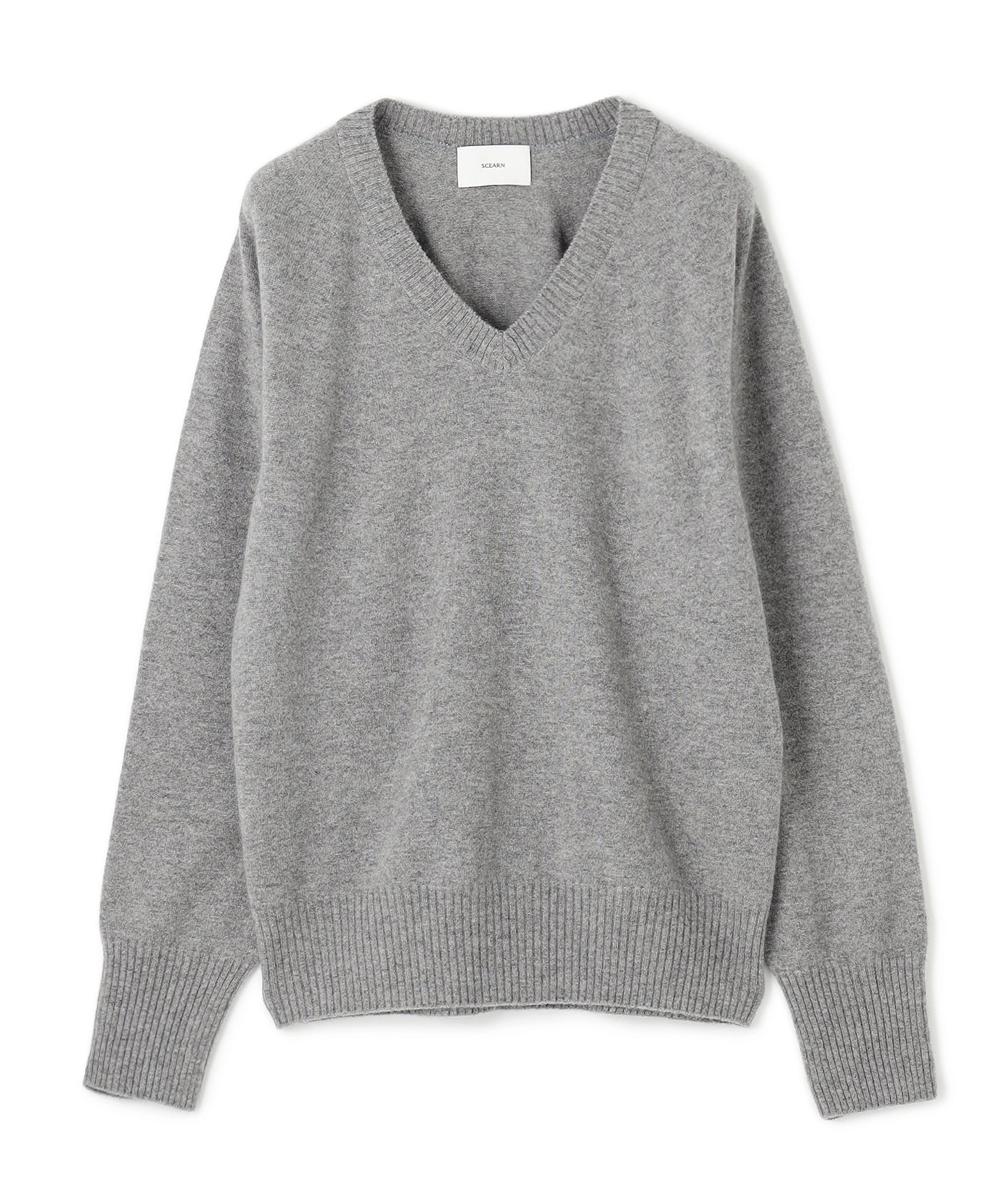 CASHMERE MIDDLE  GAUGE / V NECK KNIT