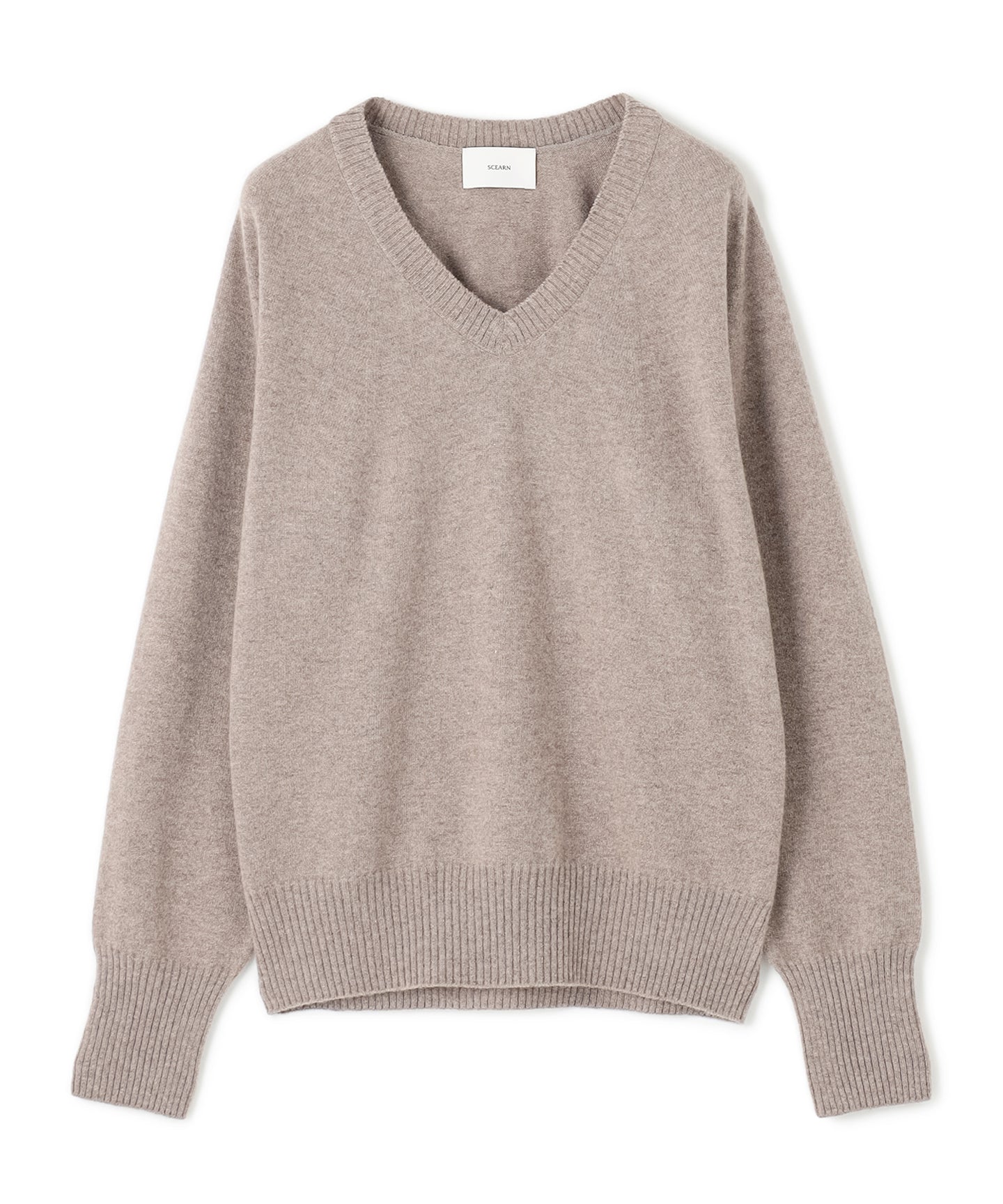 CASHMERE MIDDLE  GAUGE / V NECK KNIT