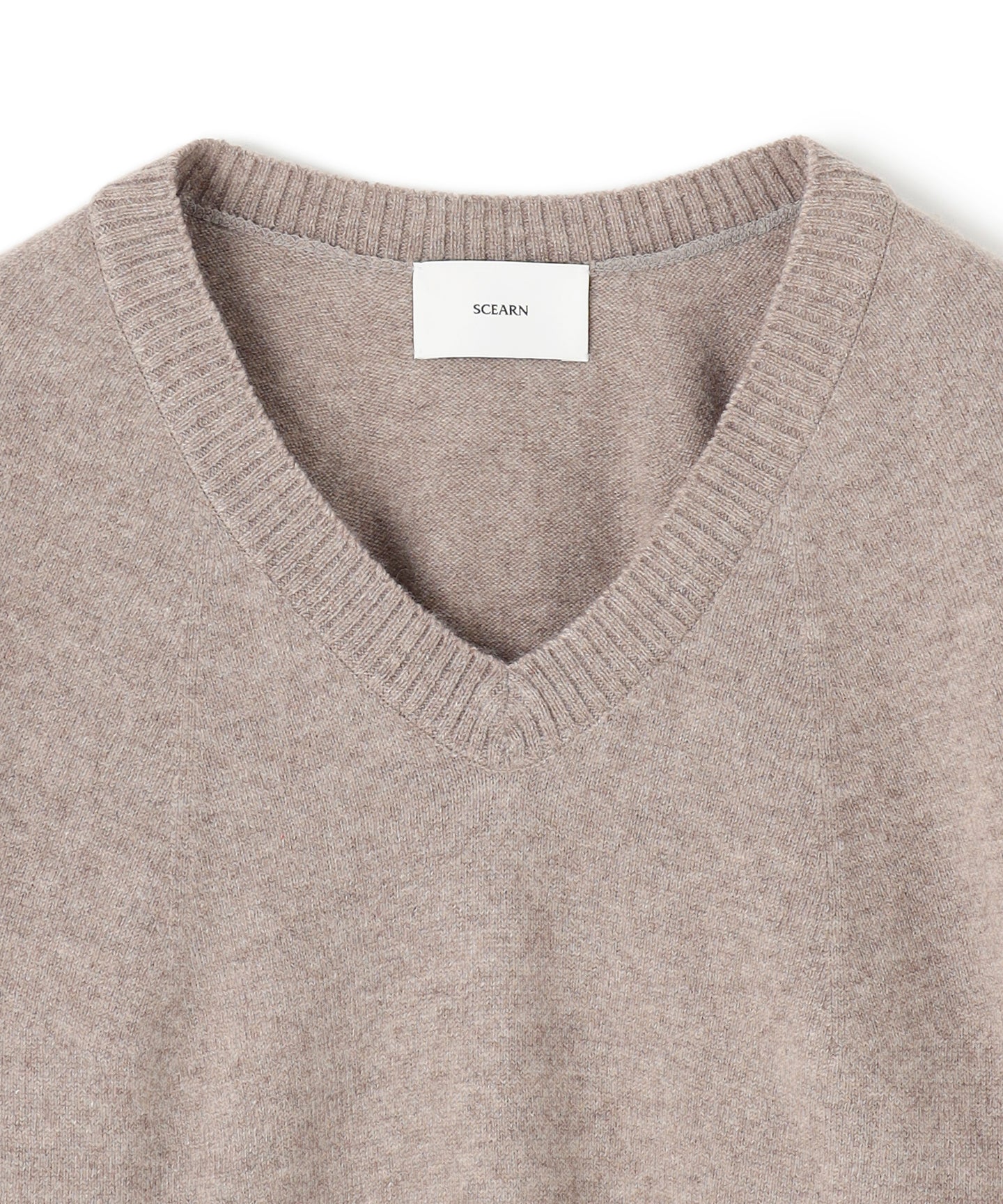 CASHMERE MIDDLE  GAUGE / V NECK KNIT