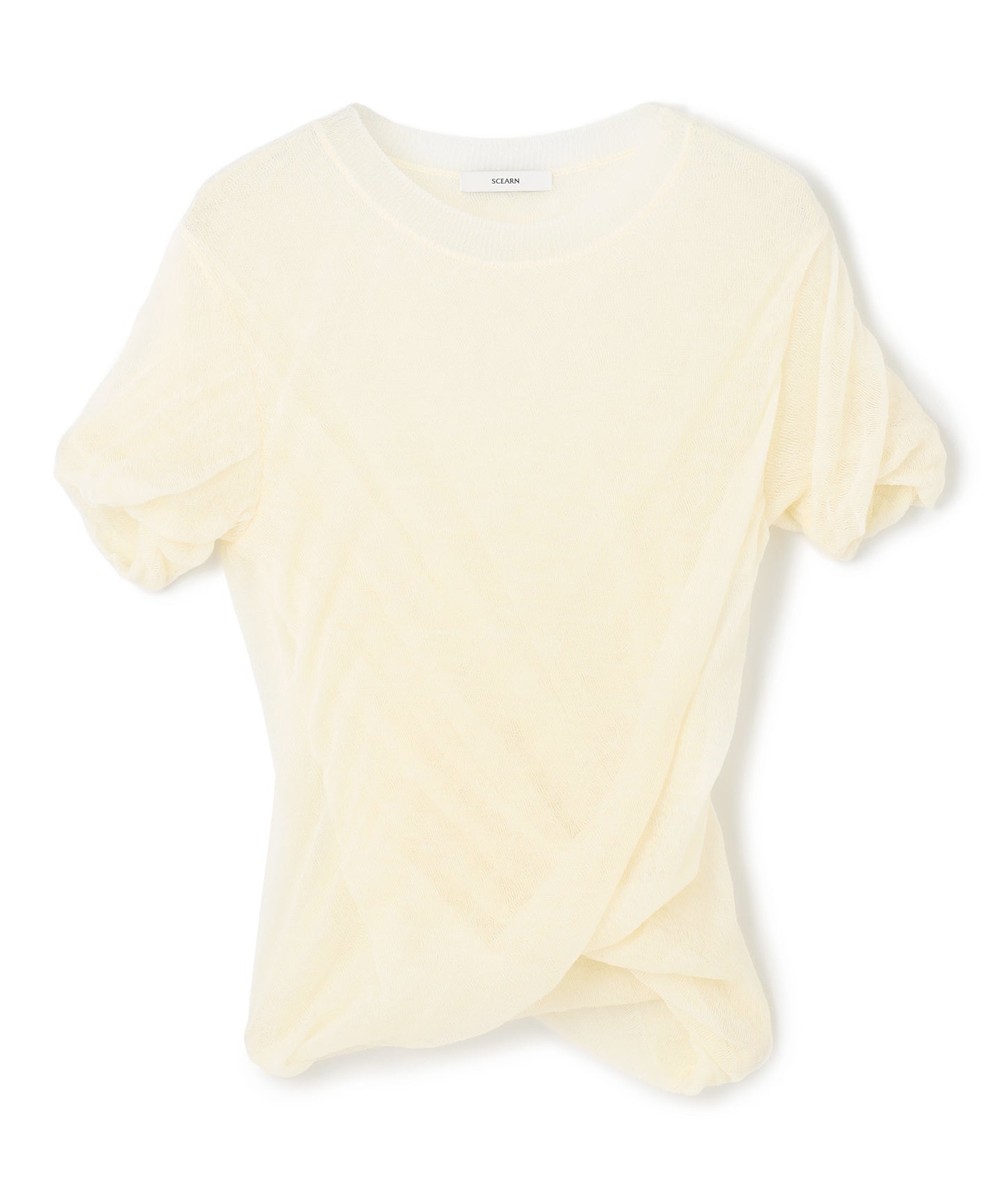 WOOL HIGH TWIST / HALF SLEEVES KNIT