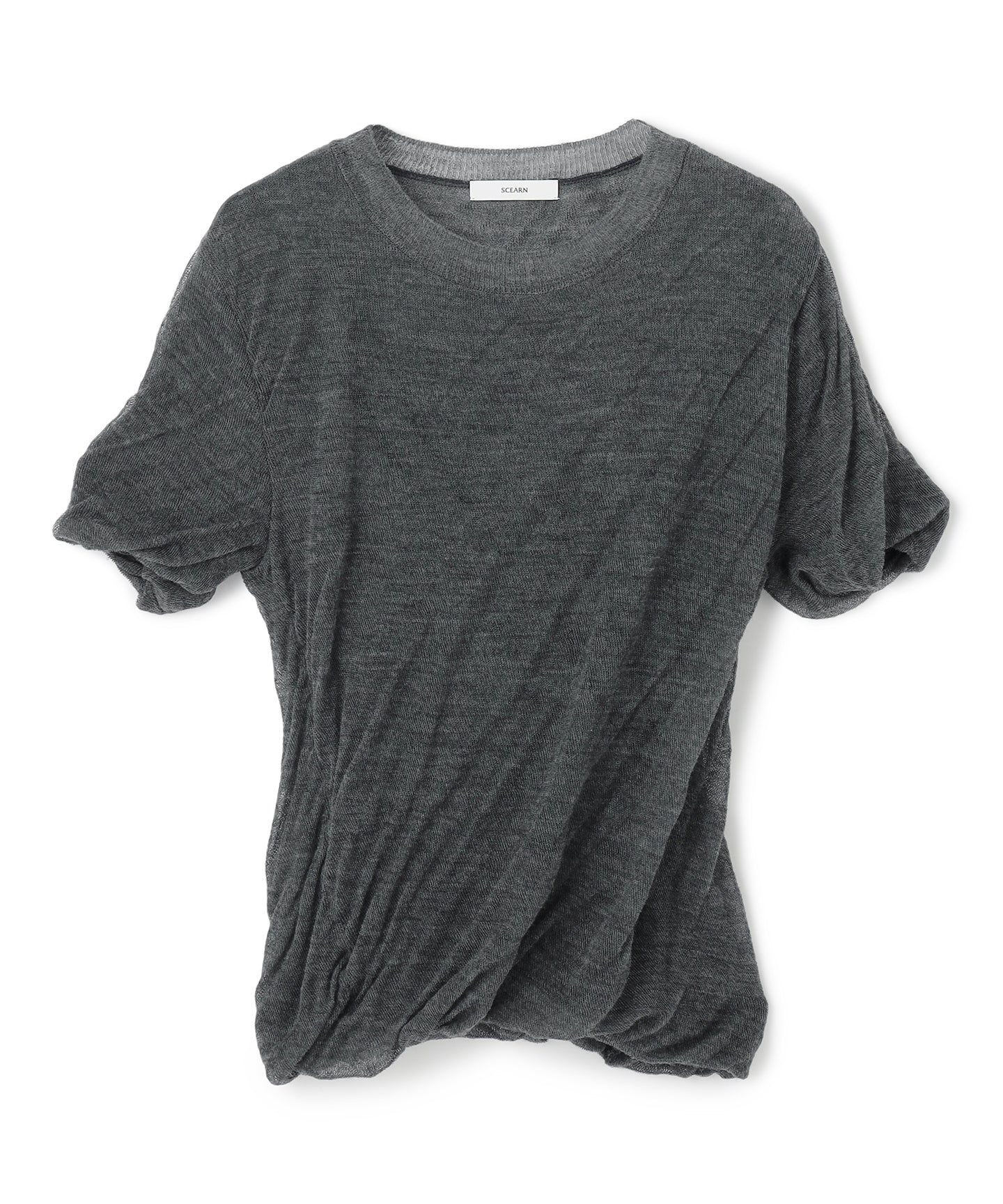 WOOL HIGH TWIST / HALF SLEEVES KNIT