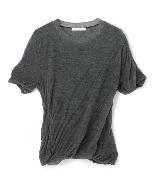 WOOL HIGH TWIST / HALF SLEEVES KNIT