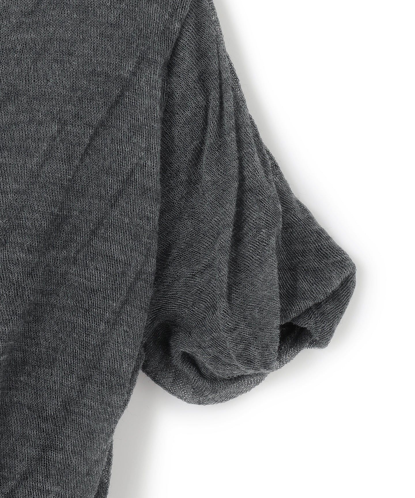 WOOL HIGH TWIST / HALF SLEEVES KNIT