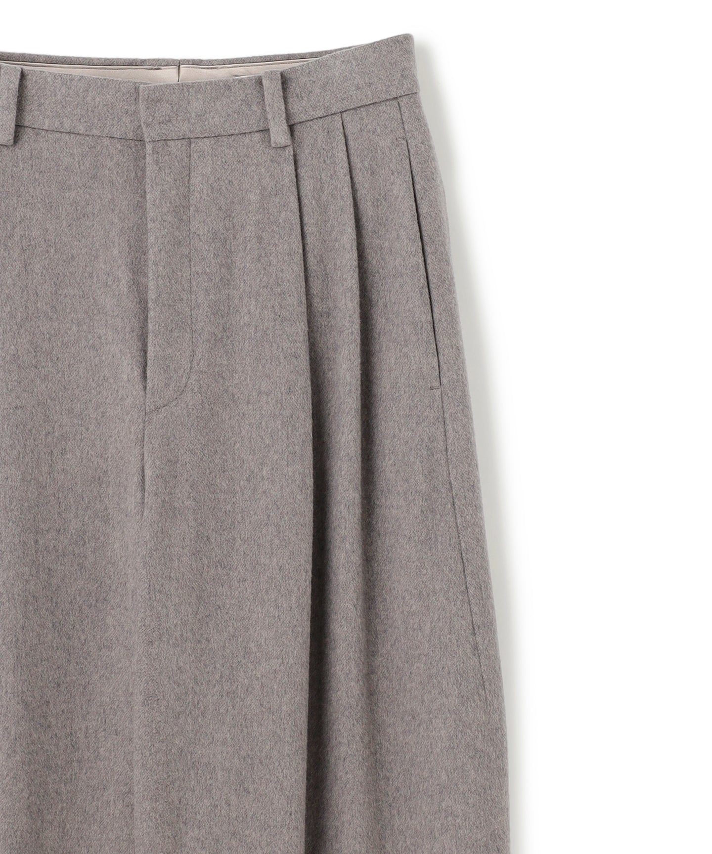 WOOL BEAVER / WIDE PANTS