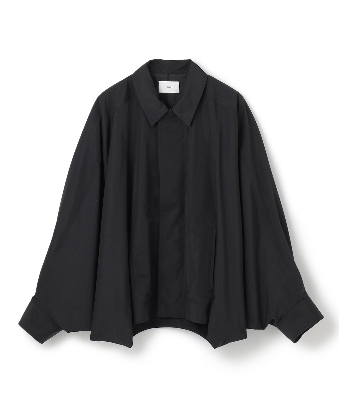 POLYESTER SILK TAFFETA / DOLMAN SHORT BLOUSON