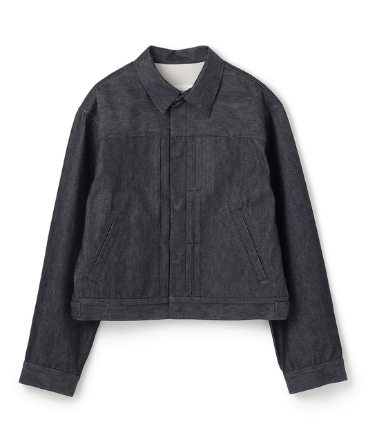 COTTON SILK DENIM / TRUCKER  JACKET