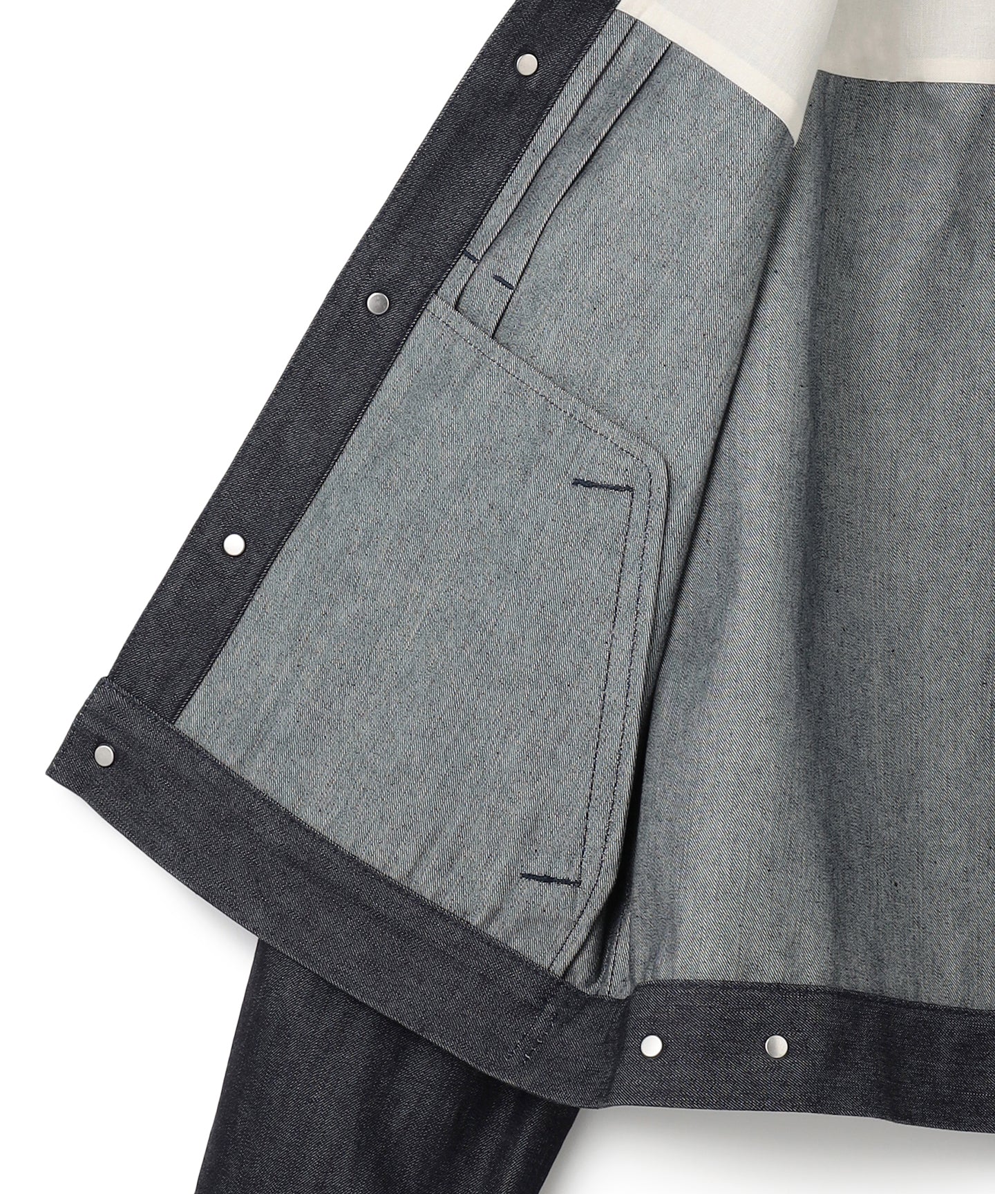 COTTON SILK DENIM / TRUCKER  JACKET