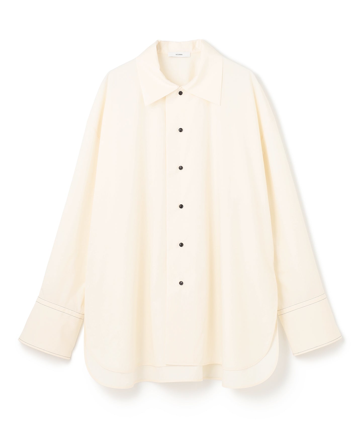 SUPIMA COTTON CASHMERE / OVERSIZED  STITCHED SHIRT