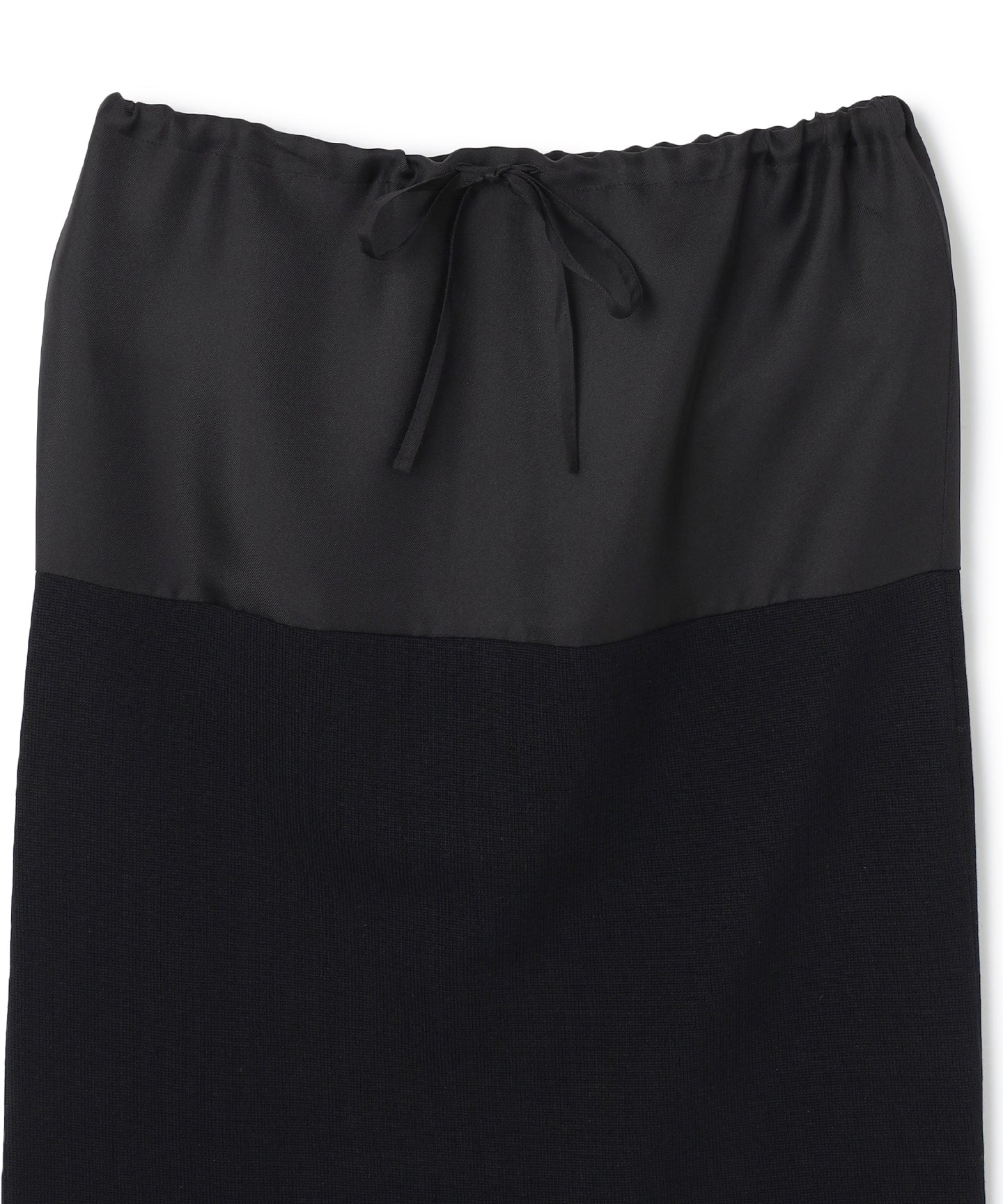 SILK COTTON / BLOCKING KNIT SKIRT