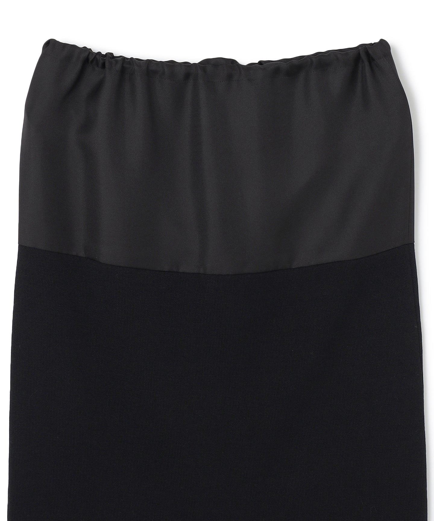 SILK COTTON / BLOCKING KNIT SKIRT