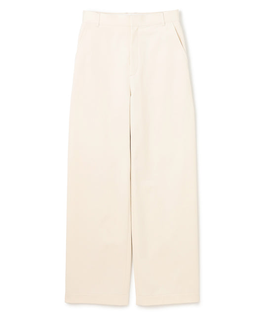 COTTON TWILL / WIDE STRAIGHT TSUTSUMU PANTS