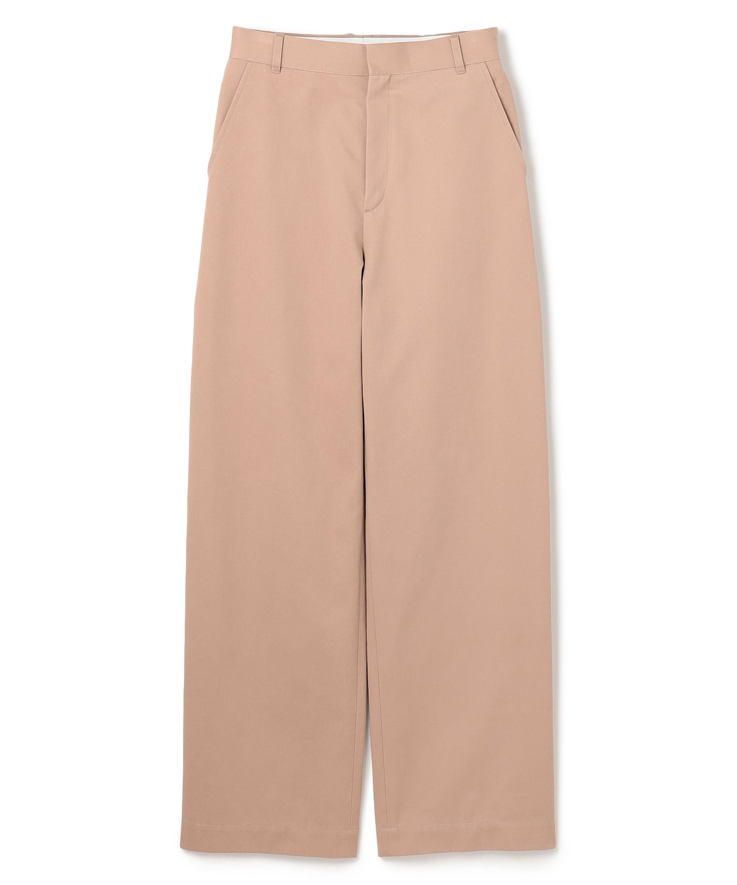 COTTON TWILL / WIDE STRAIGHT TSUTSUMU PANTS
