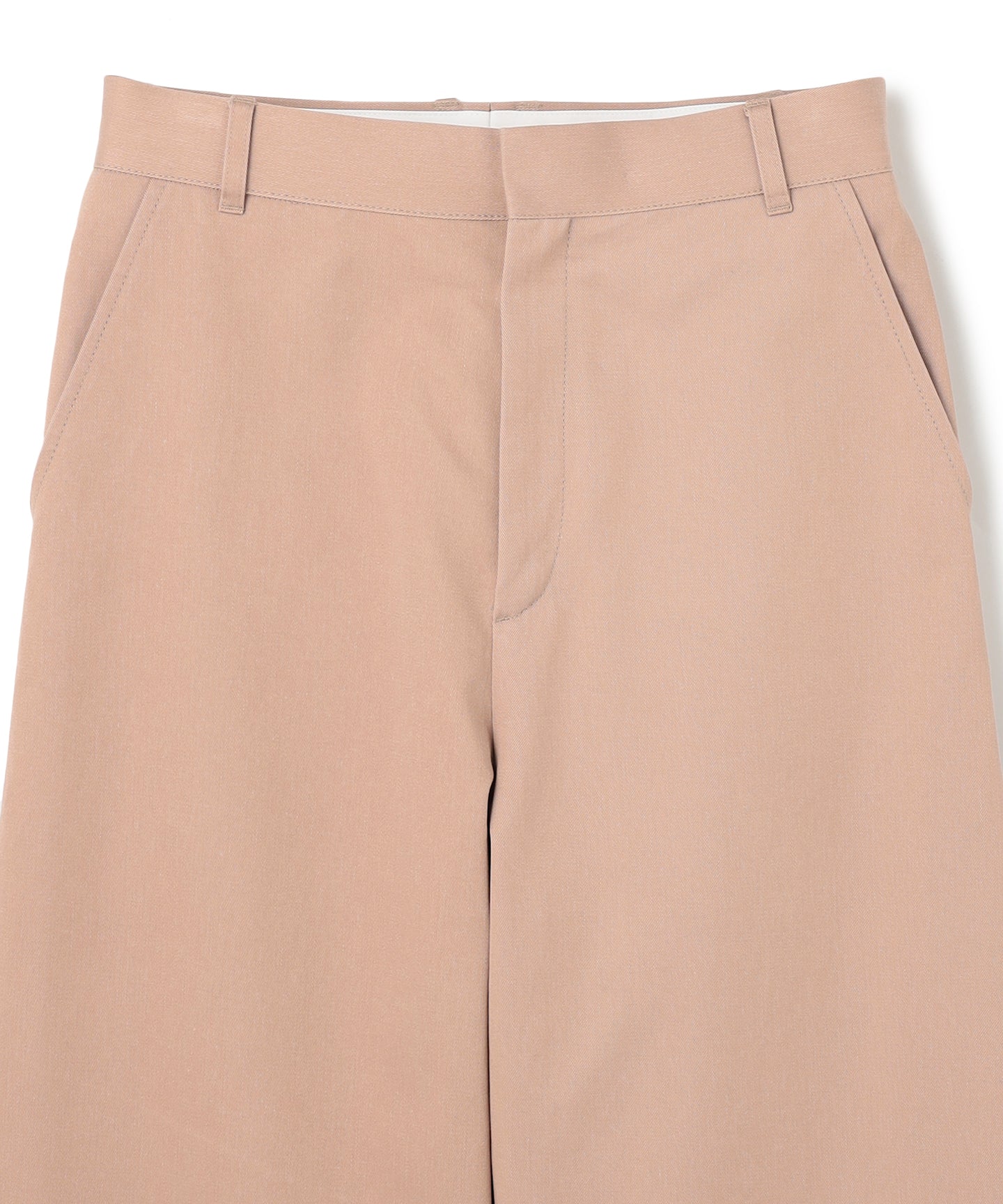 COTTON TWILL / WIDE STRAIGHT TSUTSUMU PANTS
