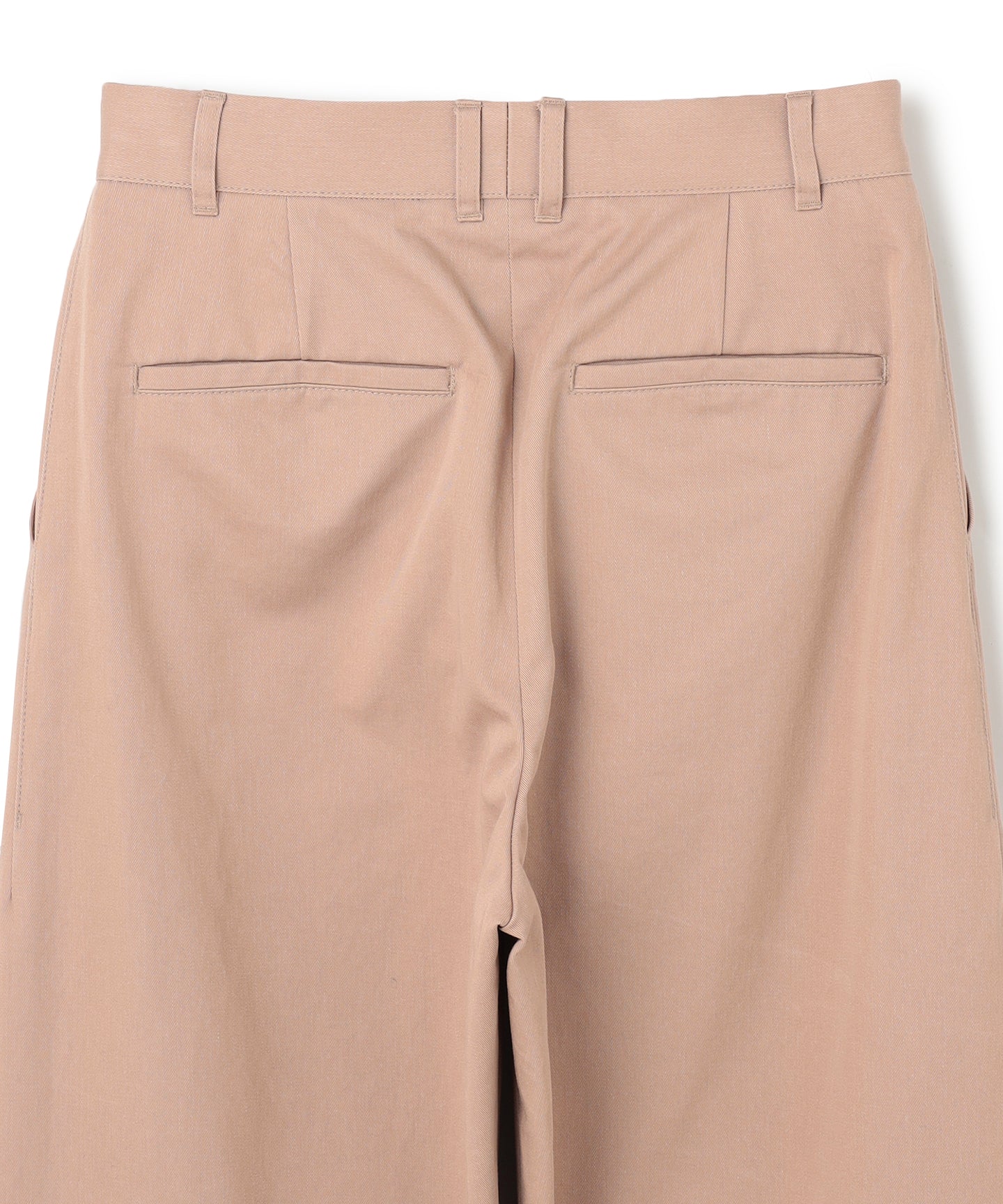 COTTON TWILL / WIDE STRAIGHT TSUTSUMU PANTS