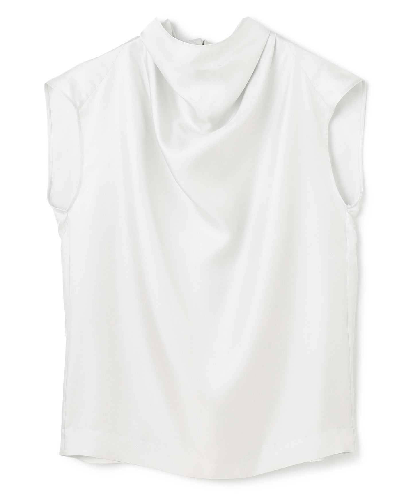 22MM SILK TWILL / DRAPEY NECK BLOUSE