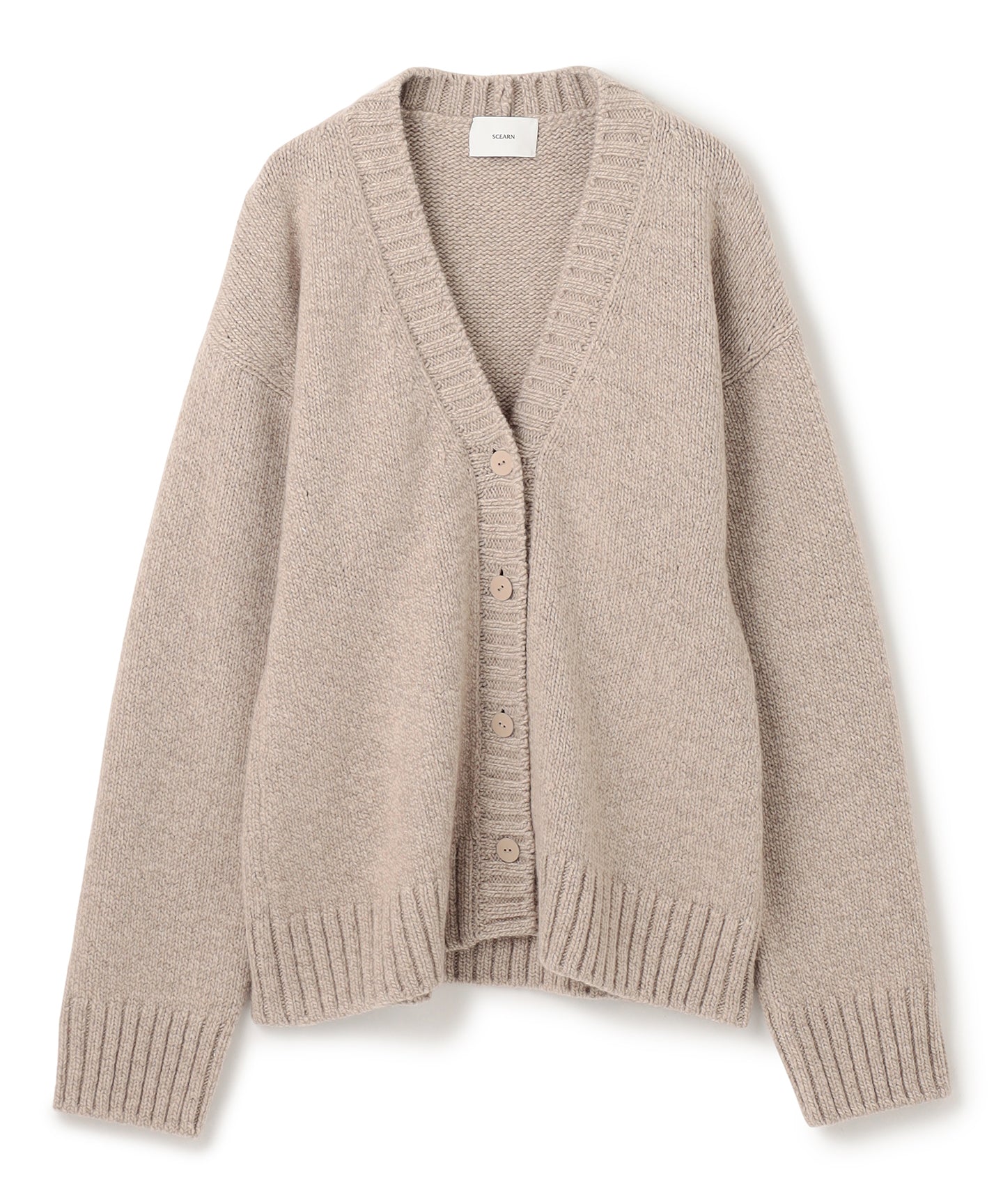 CASHMERE LOW-GAUGE KNIT / CARDIGAN