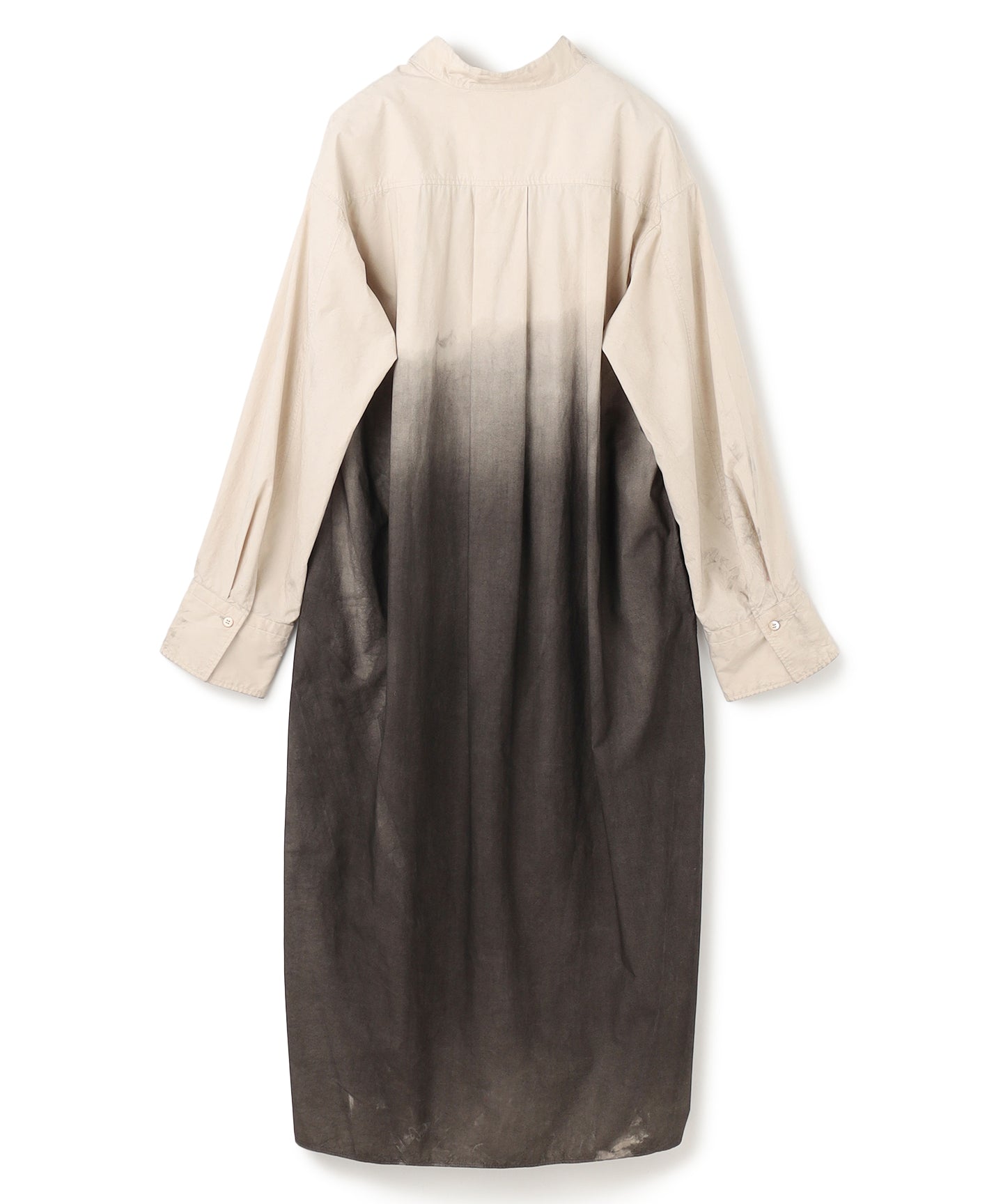 COTTON SILK TYPEWRITER WITH SUMI / DRESS ｜SCEARN/セアン