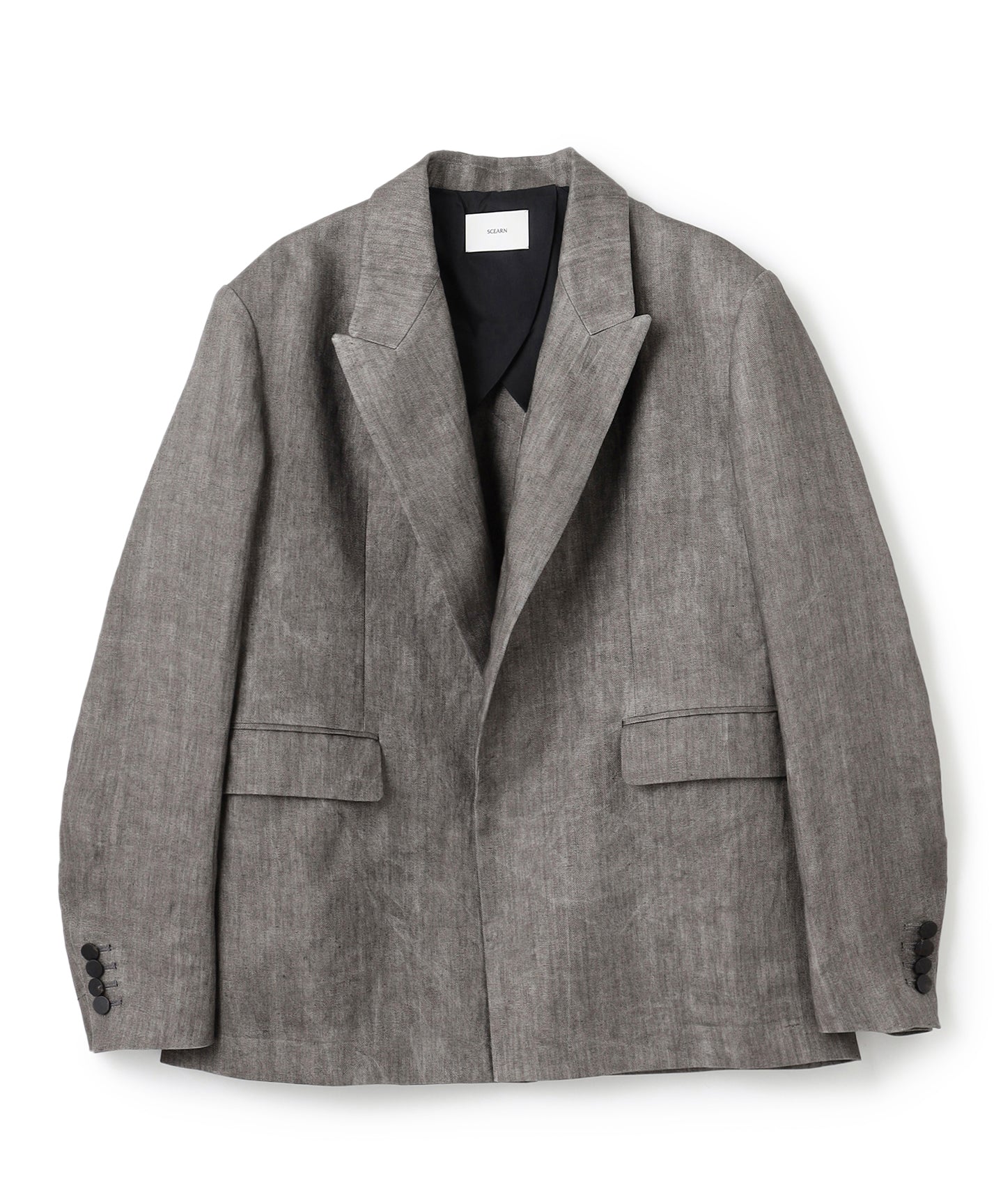 LINEN TWILL WITH SUMI / JACKET