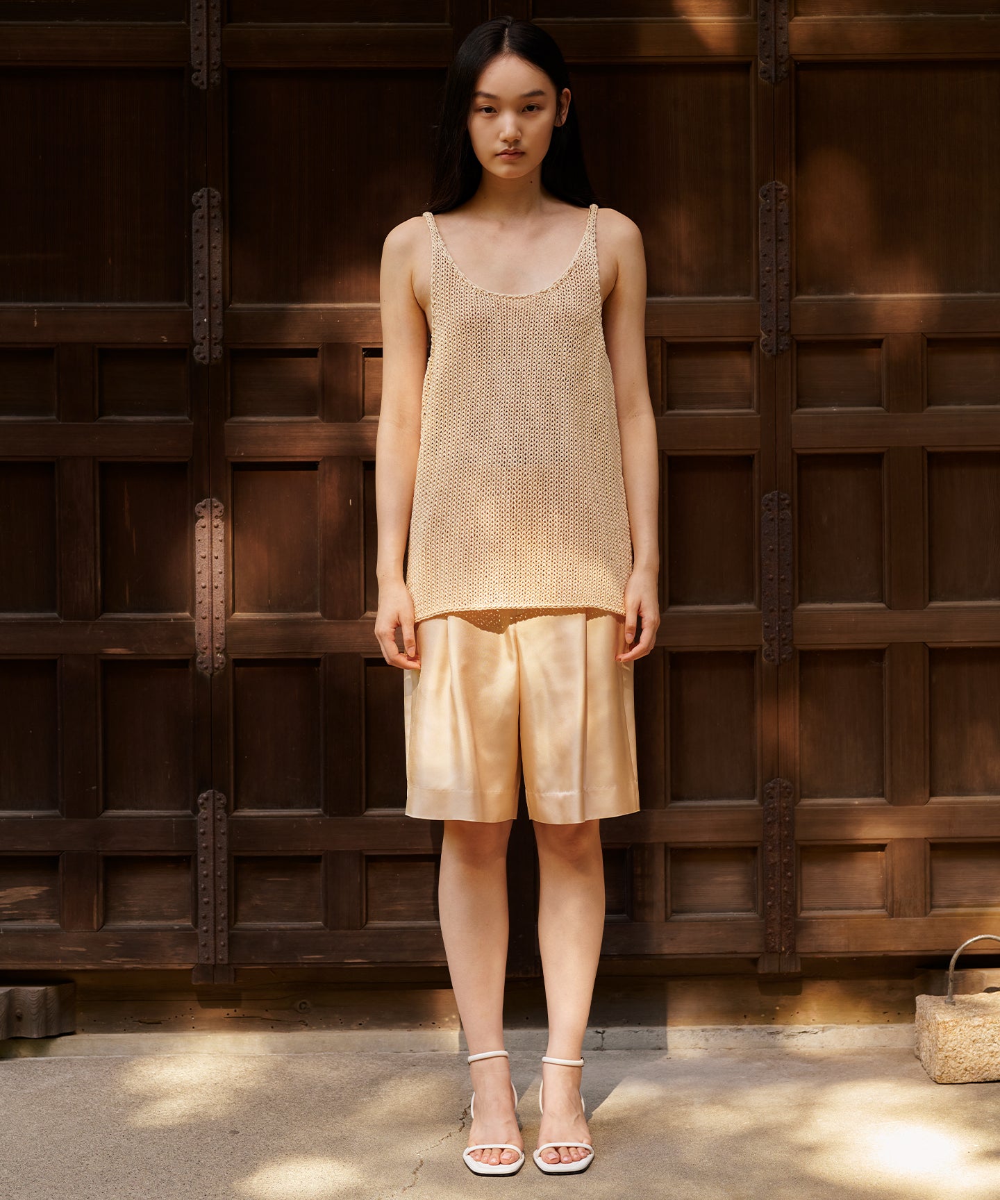 22MM SILK TWILL / SHORT PANTS ｜SCEARN/セアン