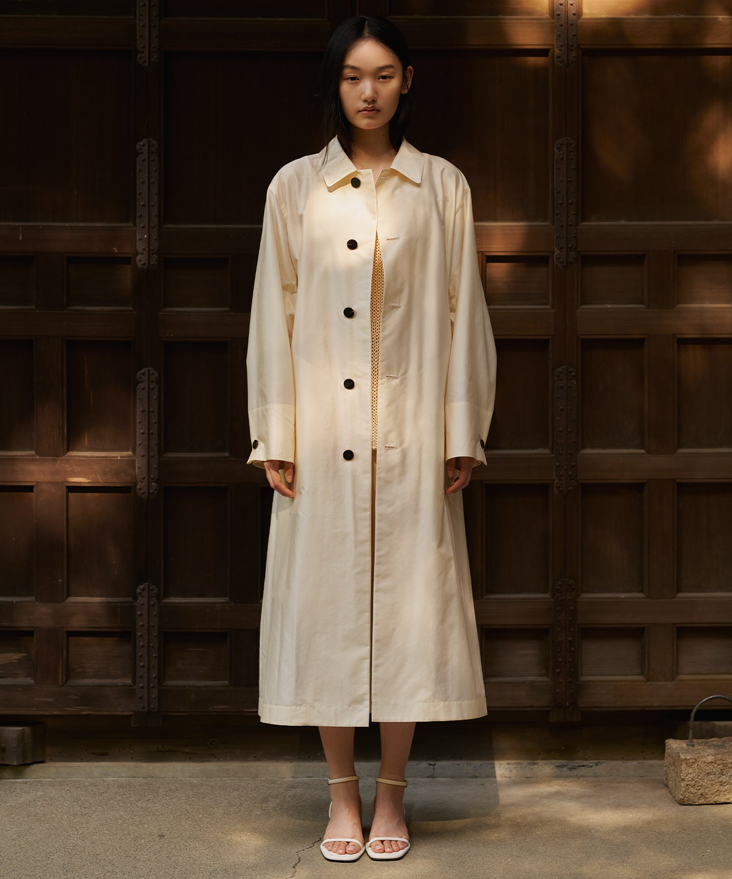 POLYESTER SILK TAFFETA / COAT